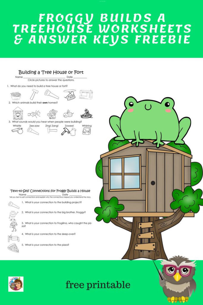 Free Printable For Froggy Builds A Tree House | Tree House