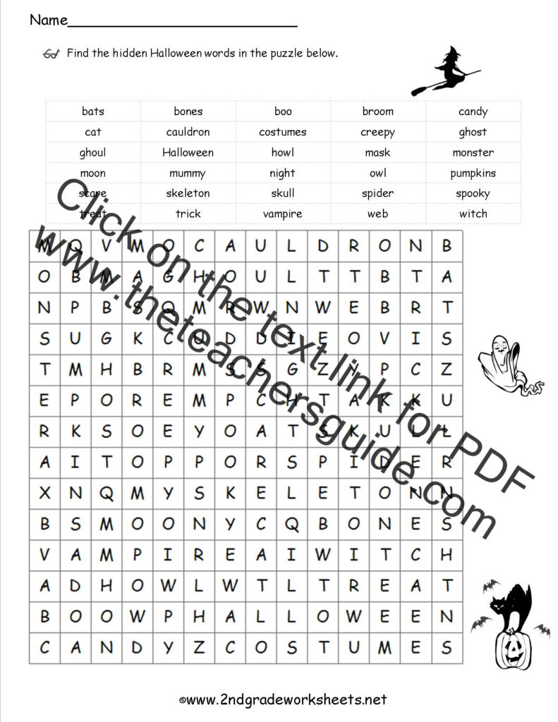 Free Printable Fun Worksheets Halloween And Printouts About