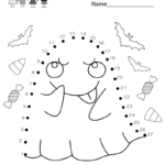 Free Printable Halloween Connect The Dots Worksheet For