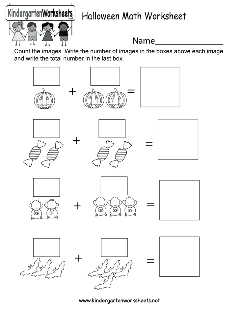 Free Printable Halloween Math Worksheet For Kindergarten