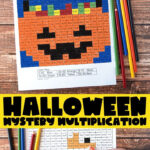 Free Printable Halloween Mystery Multiplication Worksheets