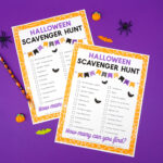 Free Printable Halloween Scavenger Hunt   Happiness Is Homemade