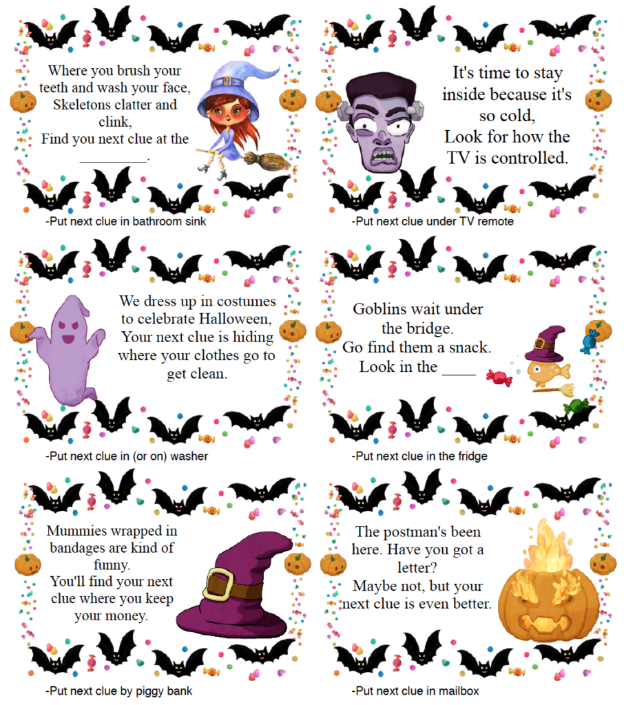 Free Printable Halloween Treasure Hunt For Kids | Halloween