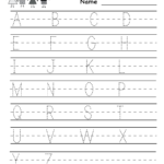 Free Printable Handwriting Practice Worksheet For Kindergar