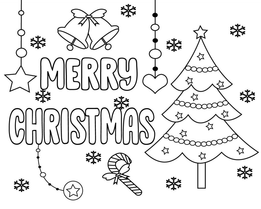 Free Printable Merry Christmas Coloring Pages | Printable