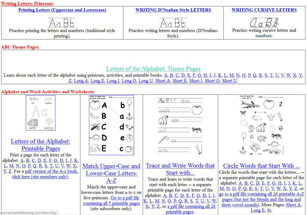 Free Printing And Cursive Handwriting Worksheets