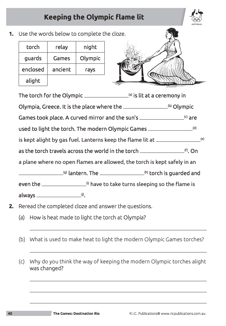 Free Sample Unit From The Games: Destination Rio. R.i.c.