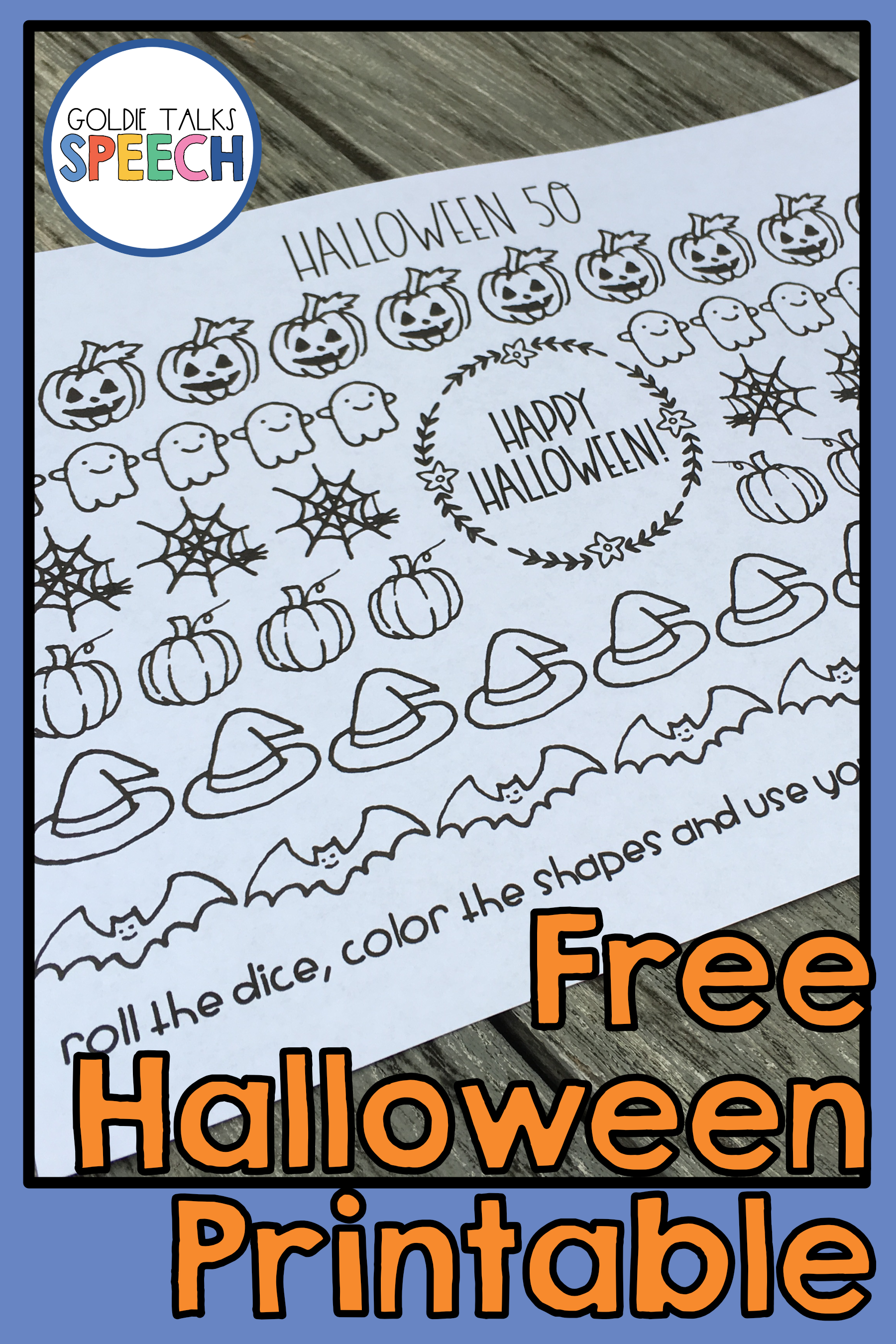 Free Speech Therapy Halloween Printable - Make Your Speech