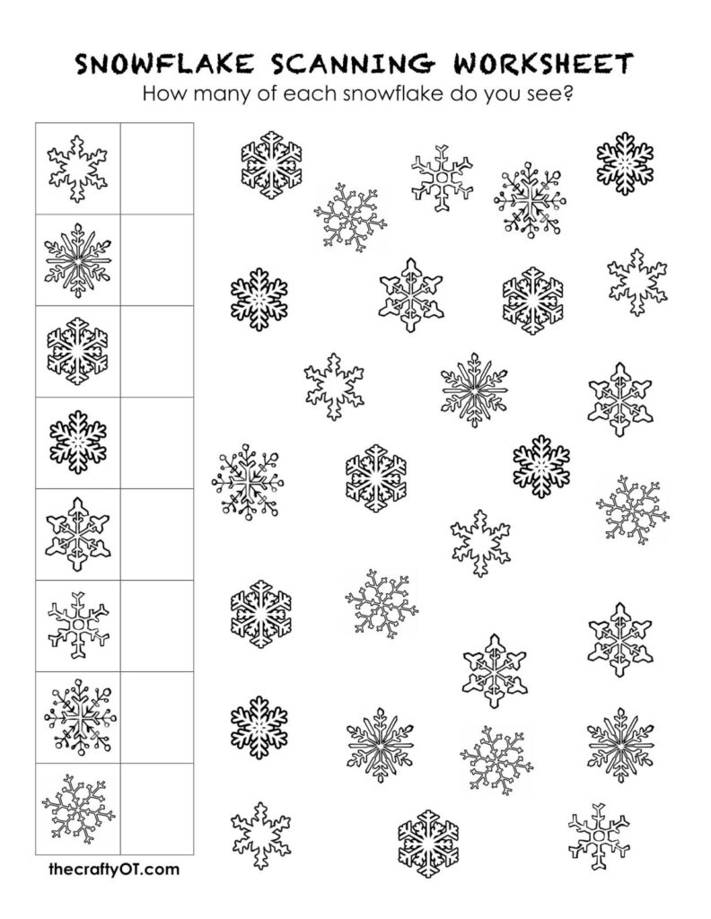 Free Winter Worksheets | Occupational Therapy, Occupational