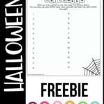 Freebie! Halloween Letter Scramble Worksheet | Printable