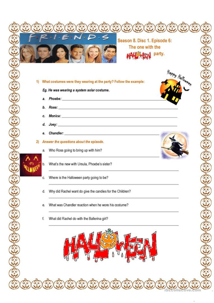 Friends Tow The Halloween Party Season 8 Episode 6   English