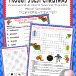 Froggy's Best Christmas" Activities Crossword Word Searches