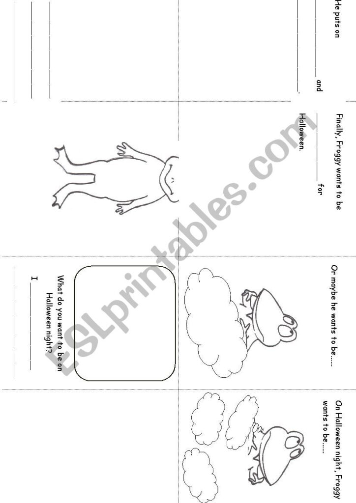 Froggy´s Halloween Worksheet   Esl Worksheetlinhbaonguyen