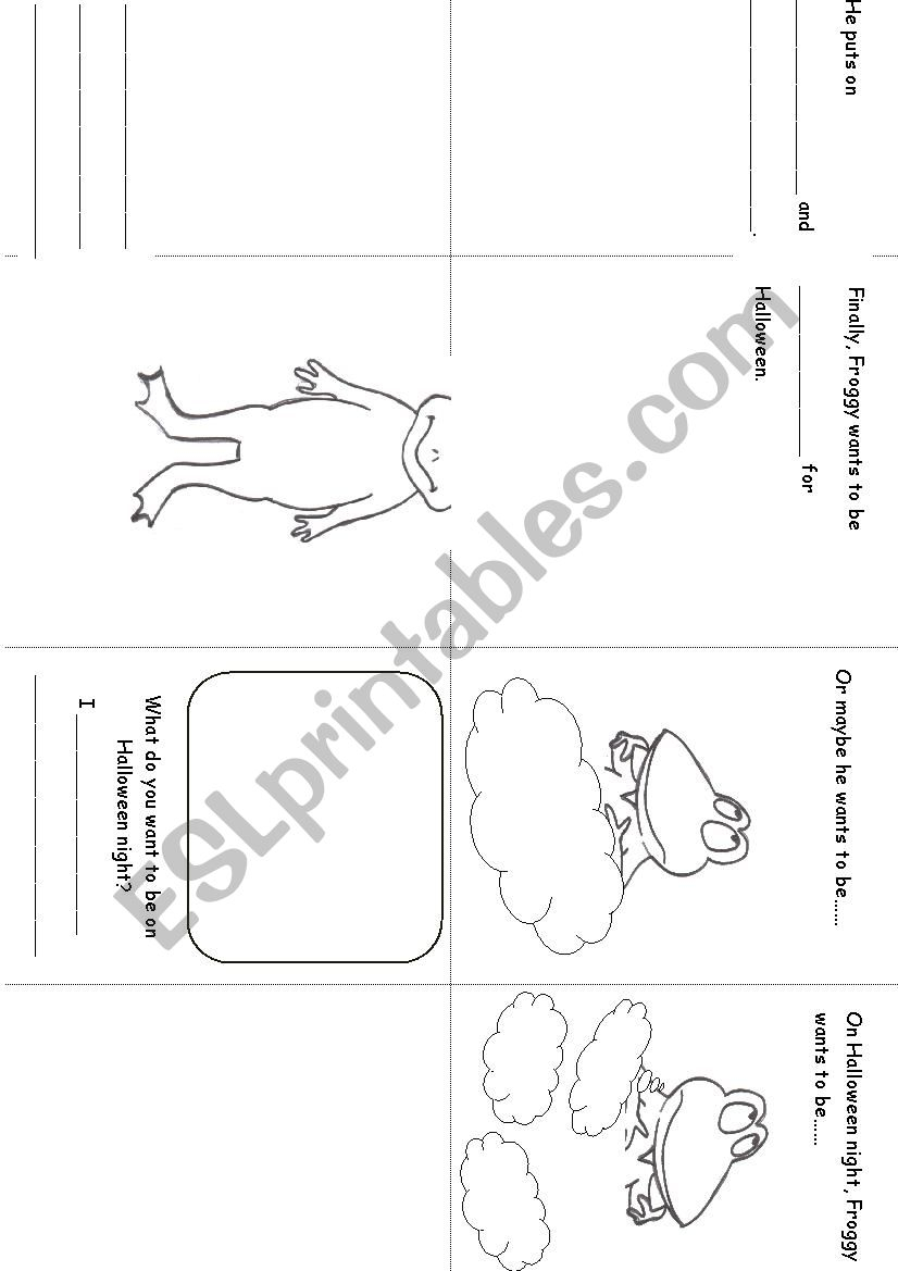 Froggy´s Halloween Worksheet - Esl Worksheetlinhbaonguyen