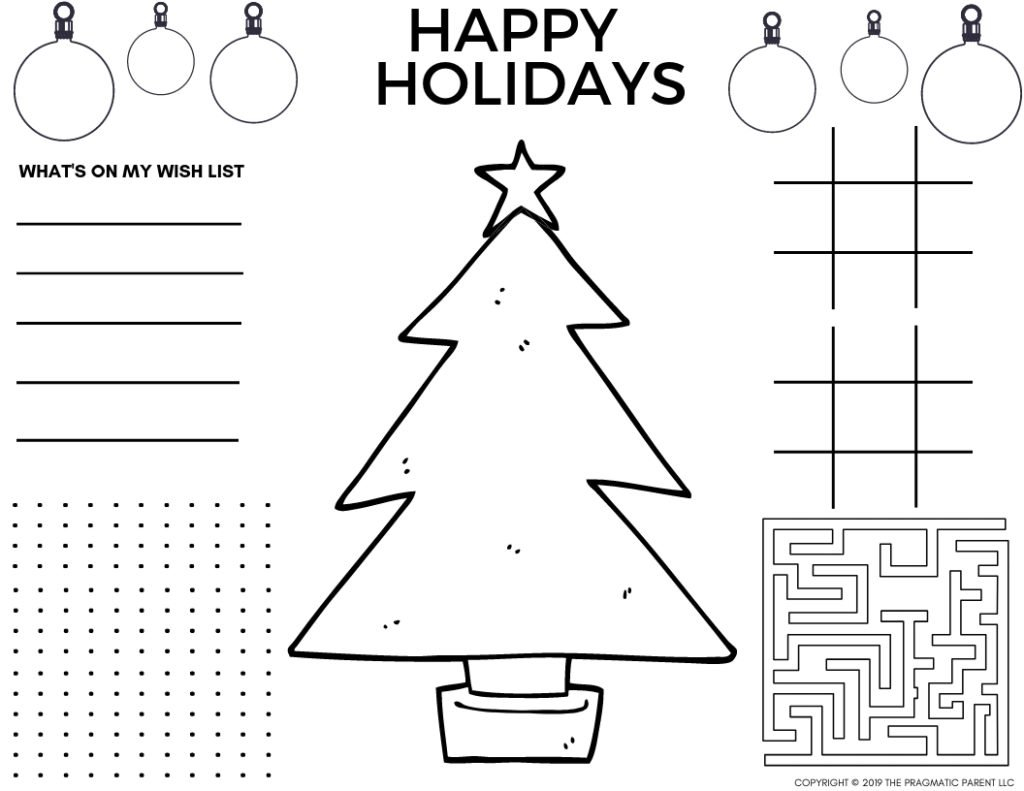 Full Page Christmas Coloring Pages Outstanding Photo Ideas