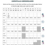 Fun Math Worksheets For Middle School Difficult | Christmas