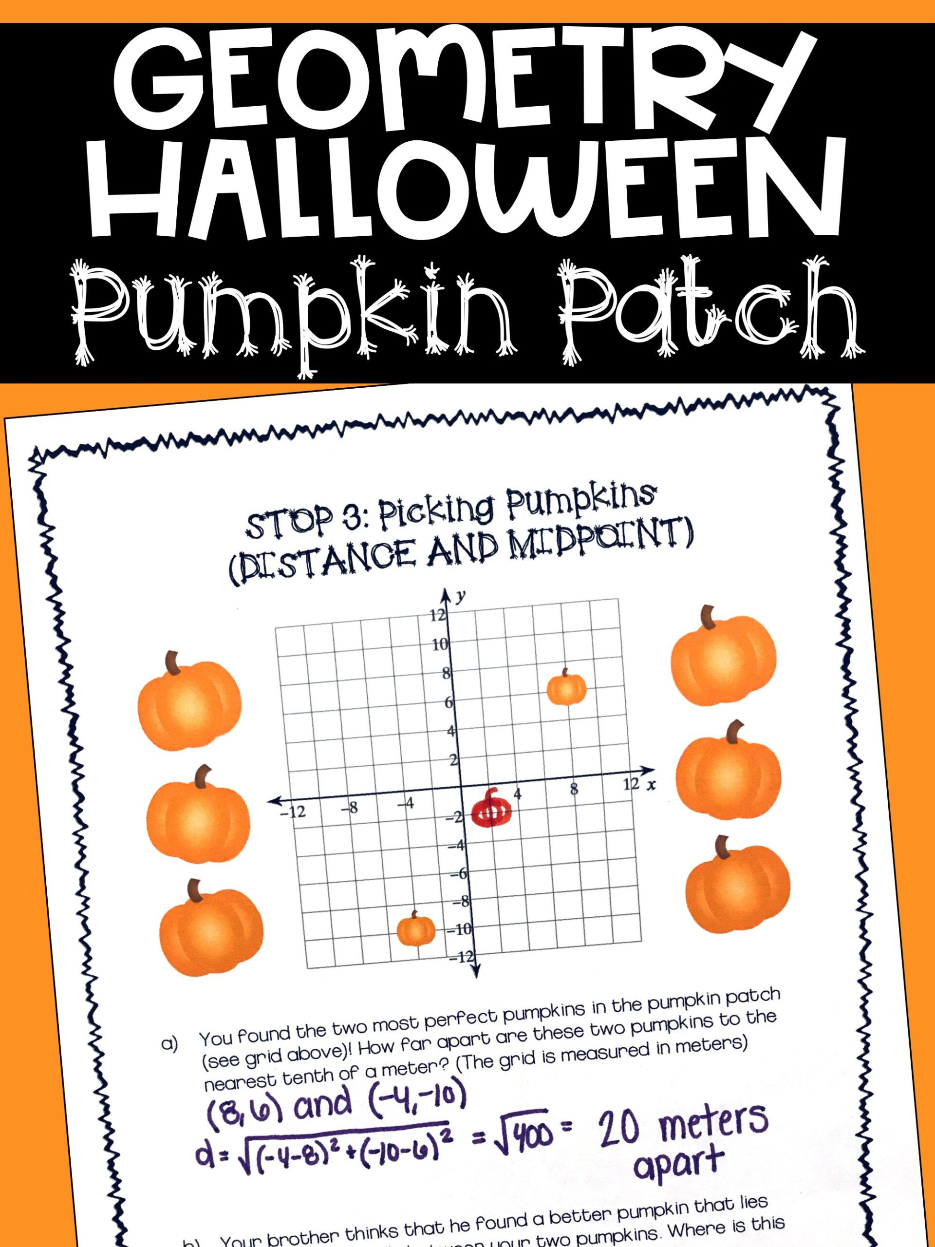 Geometry Halloween Activity | Halloween Math Activities