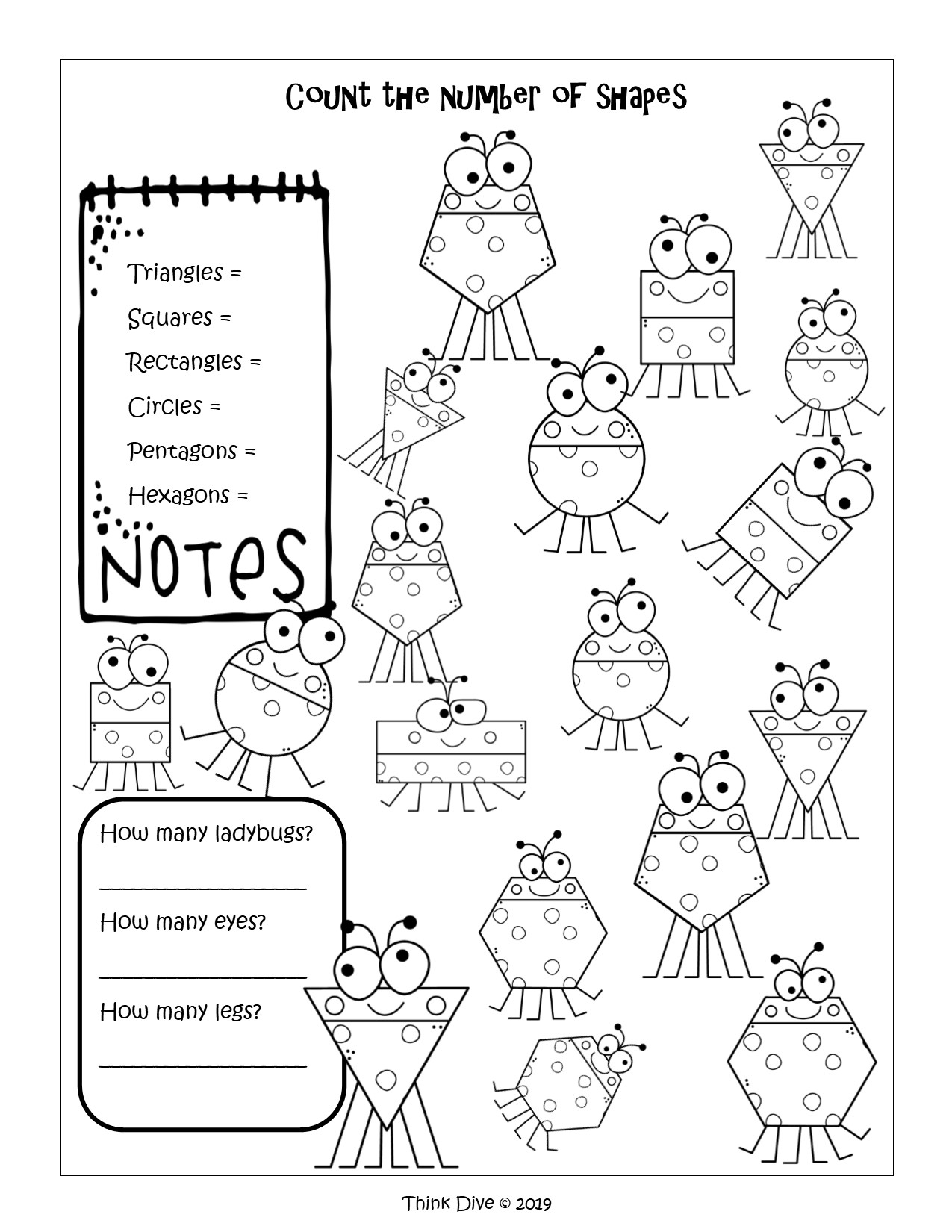 Geometry Shapes Freebie Kindergarten 1St 2Nd Ks1 Teaching