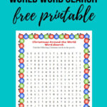 Get This Free Printable: Christmas Around The World Word