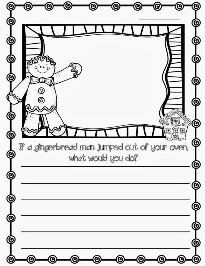 Gingerbread Man Writing Prompt | Gingerbread Man Writing