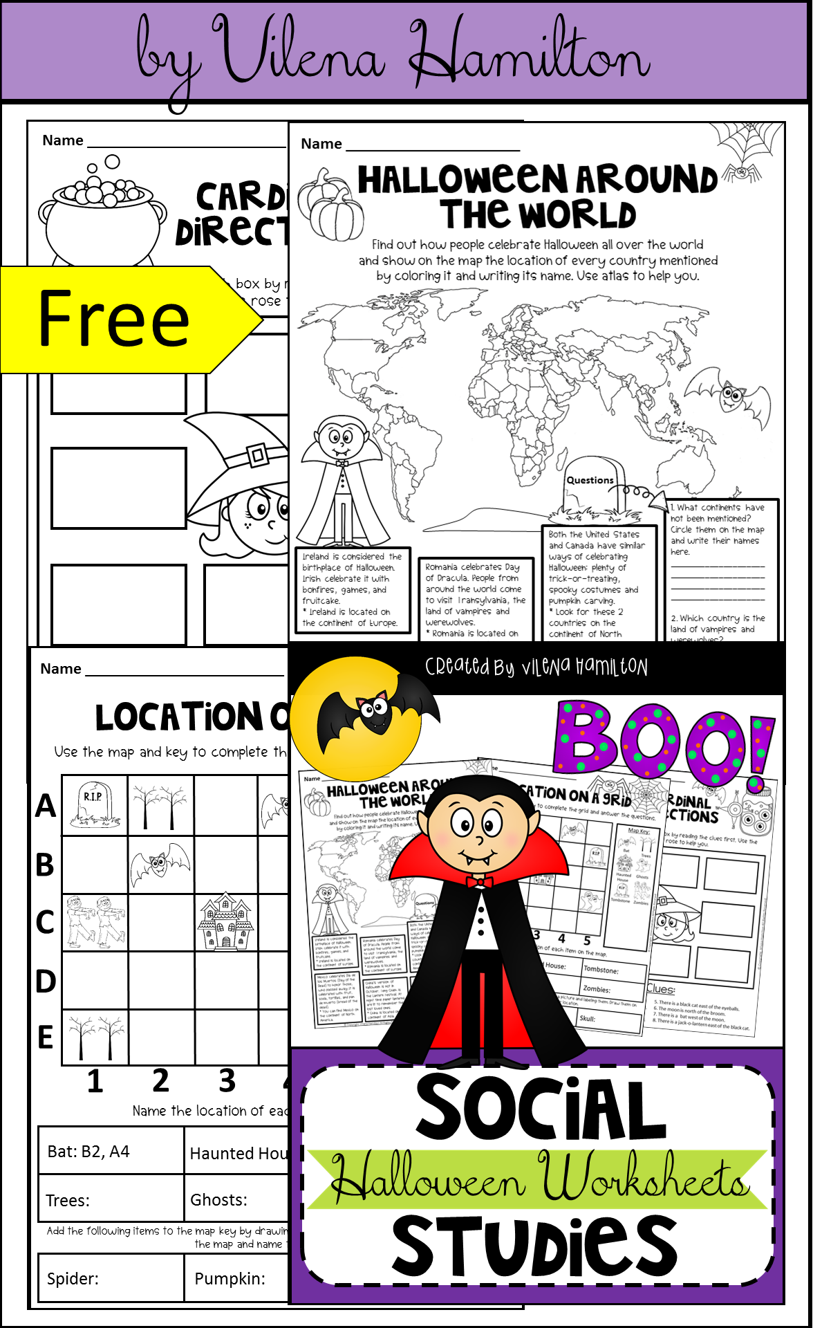 Grades 1-3 Print &amp;amp; Go Worksheets | Social Studies Worksheets