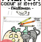 Gratuit! Free French Fall/halloween Colourletter Sheets