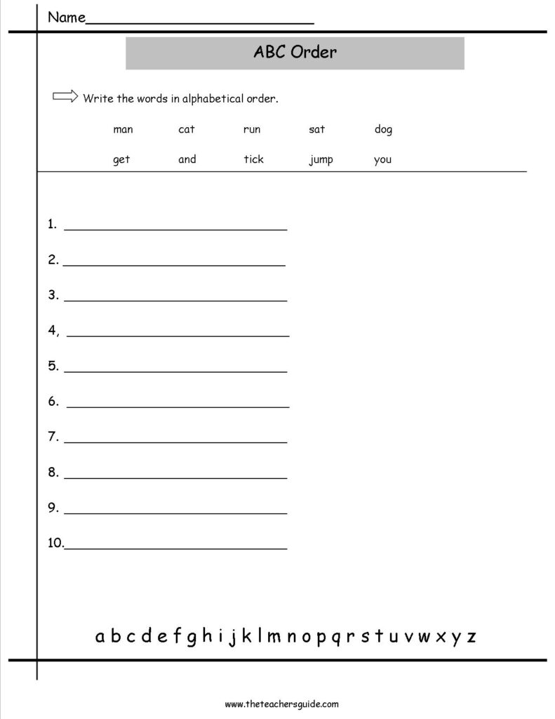 Halloween Abc Order Worksheets | Printable Worksheets And