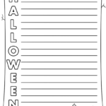 Halloween Acrostic Poem Template | Free Printable Papercraft