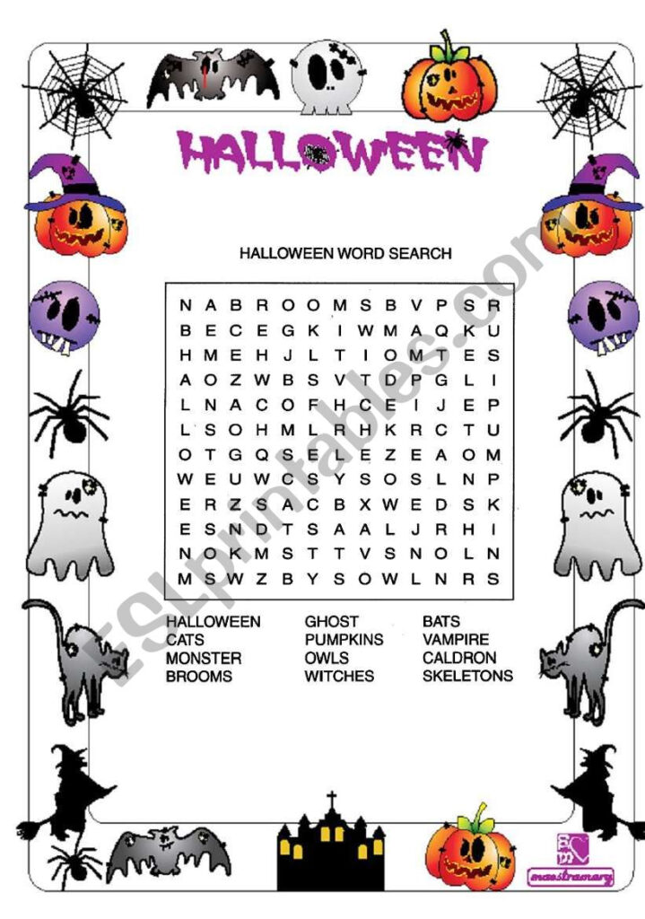 Halloween Activities   Esl Worksheetmiriammh