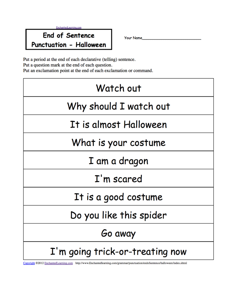Halloween Activities: Writing Worksheets   Enchantedlearning