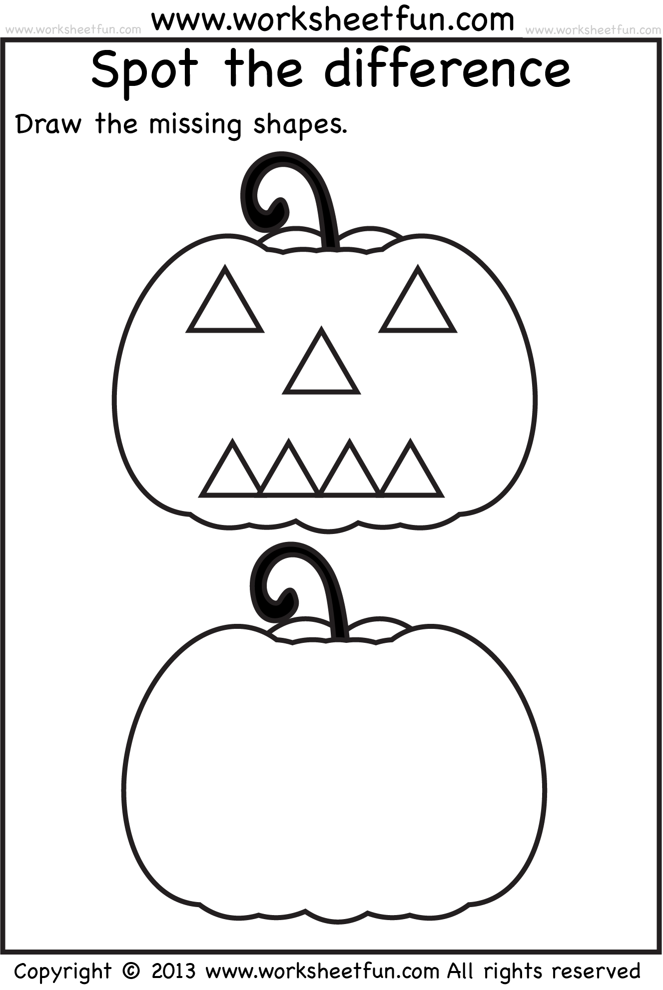 Halloween Activity | Halloween Worksheets, Preschool