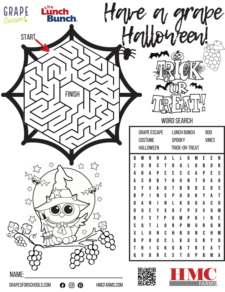Halloween Activity Sheet For Kids – Hmcfarms