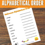 Halloween Alphabetical Order Free Printable | Fun Printables