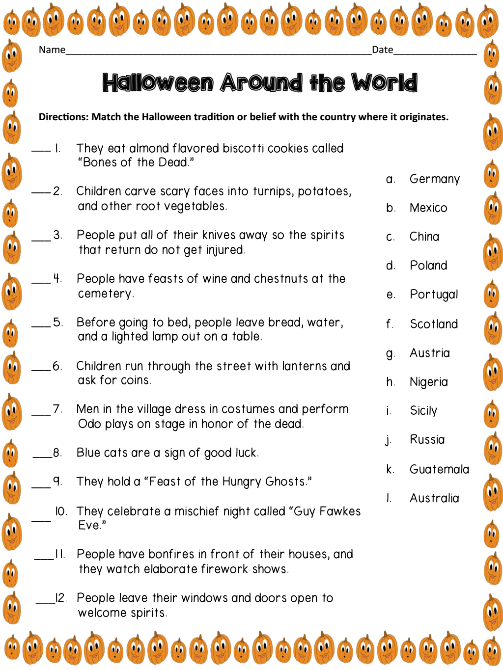 Halloween Around The World.pdf - Google Drive | Halloween