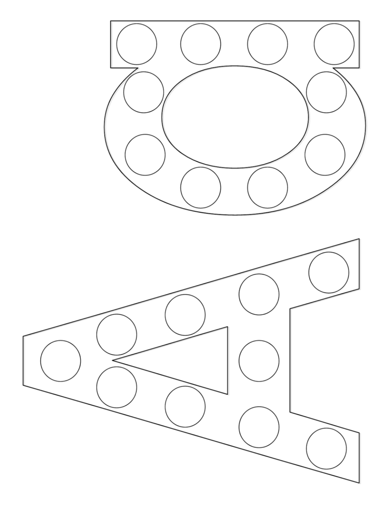 Halloween Bingo Dauber Coloring Pages