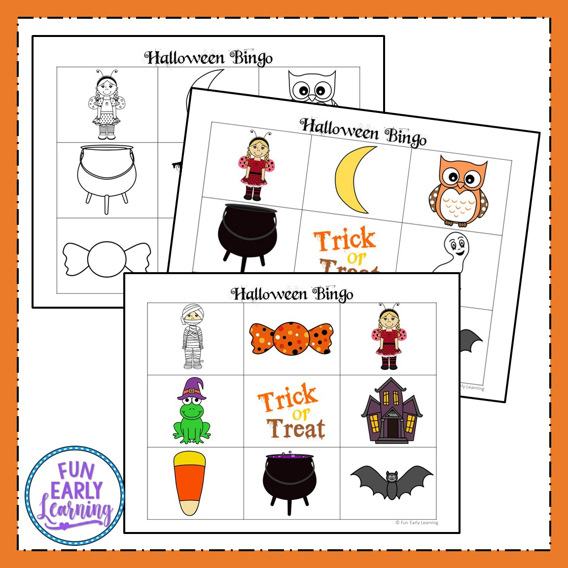 Halloween Bingo Free Printable For Preschool And Kindergarten