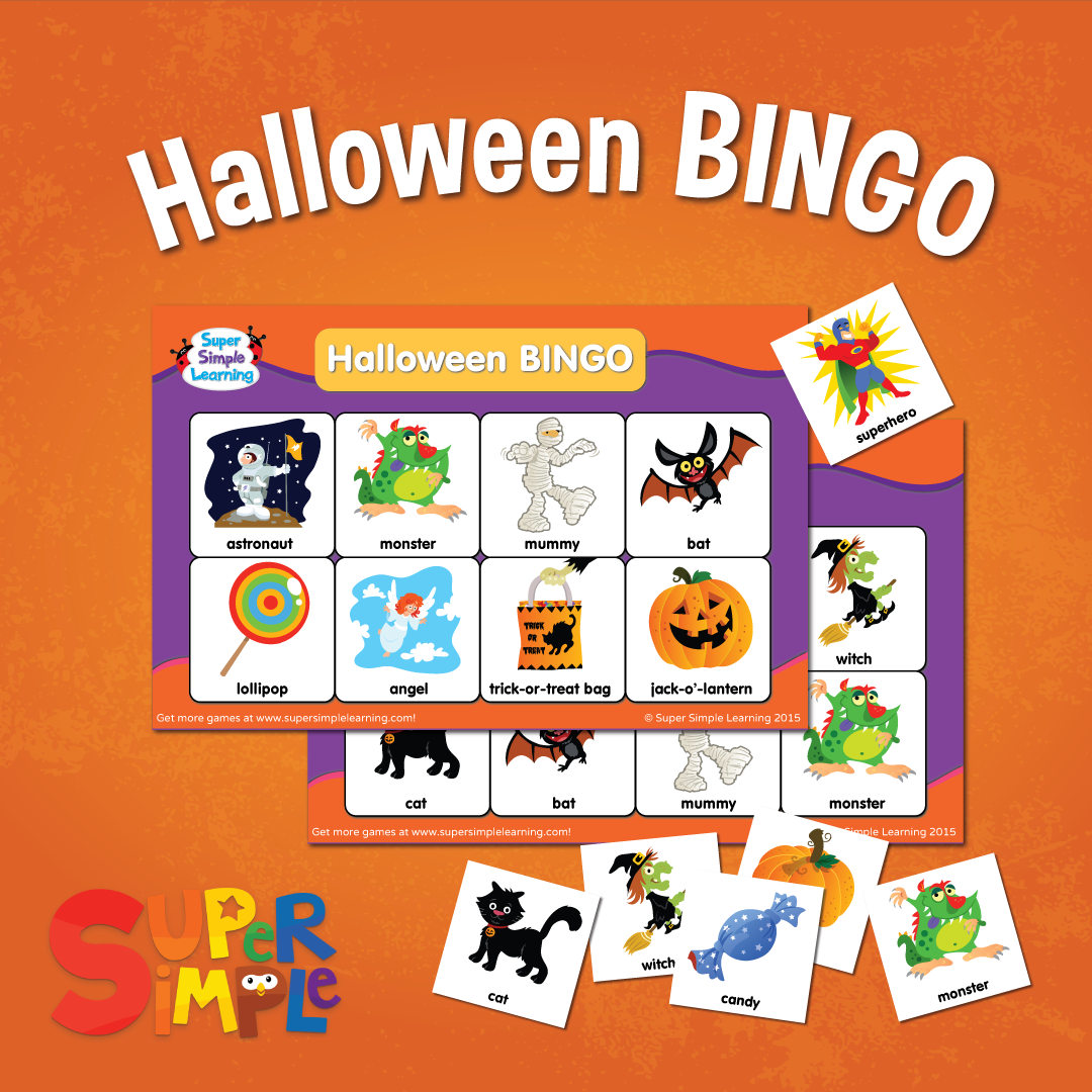 Halloween Bingo Game From Super Simple Learning