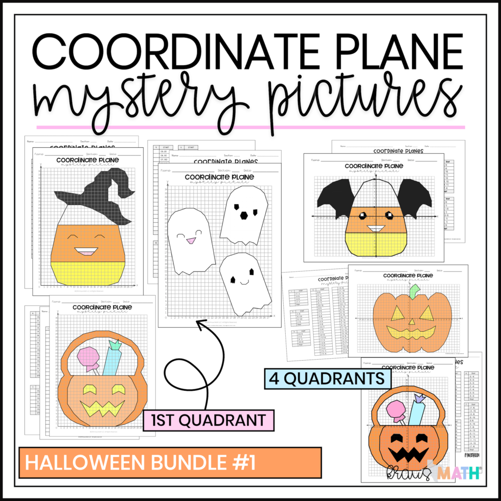 Halloween Bundle #1 | Coordinate Plane Activity