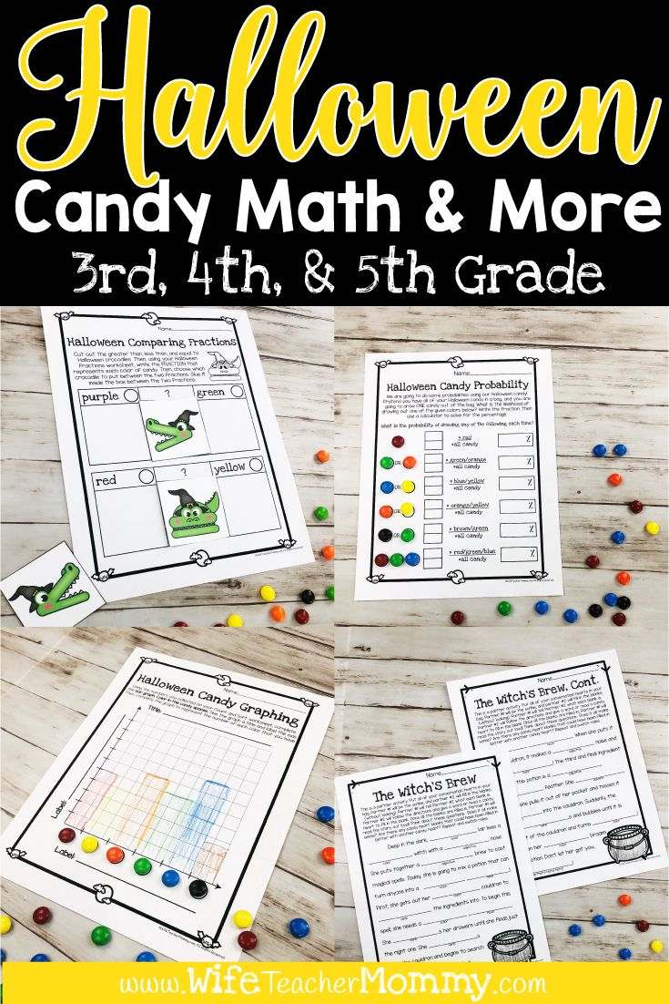 Halloween Candy Math Activities &amp;amp; More For 3Rd, 4Th, 5Th