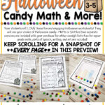 Halloween Candy Math Activities & More For 3Rd, 4Th, 5Th Grade   Wife  Teacher Mommy