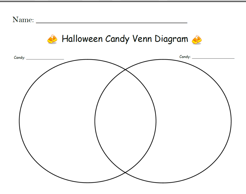Halloween Candy Venn Diagram Free Printable | Love Makes A