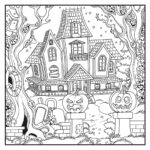 Halloween Coloring Free Spooky Printable Activities For Act