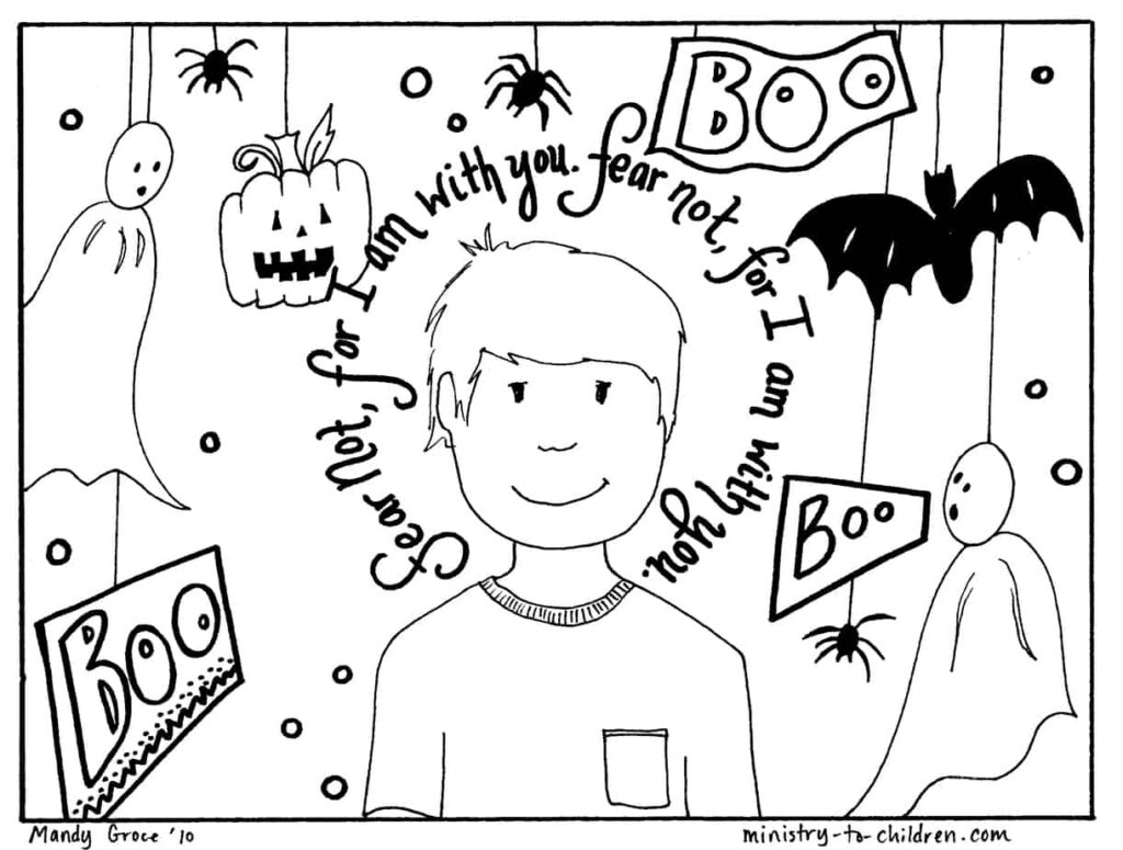 Halloween Coloring Pages Boy Free Preschool Sheets For