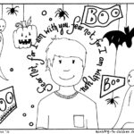 Halloween Coloring Pages Boy Free Preschool Sheets For