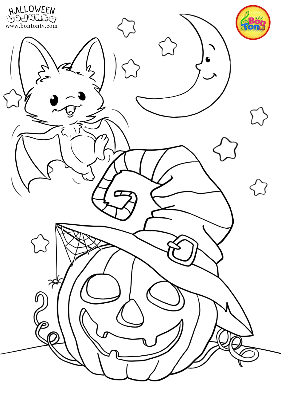 Halloween Coloring Pages For Kids - Free Preschool