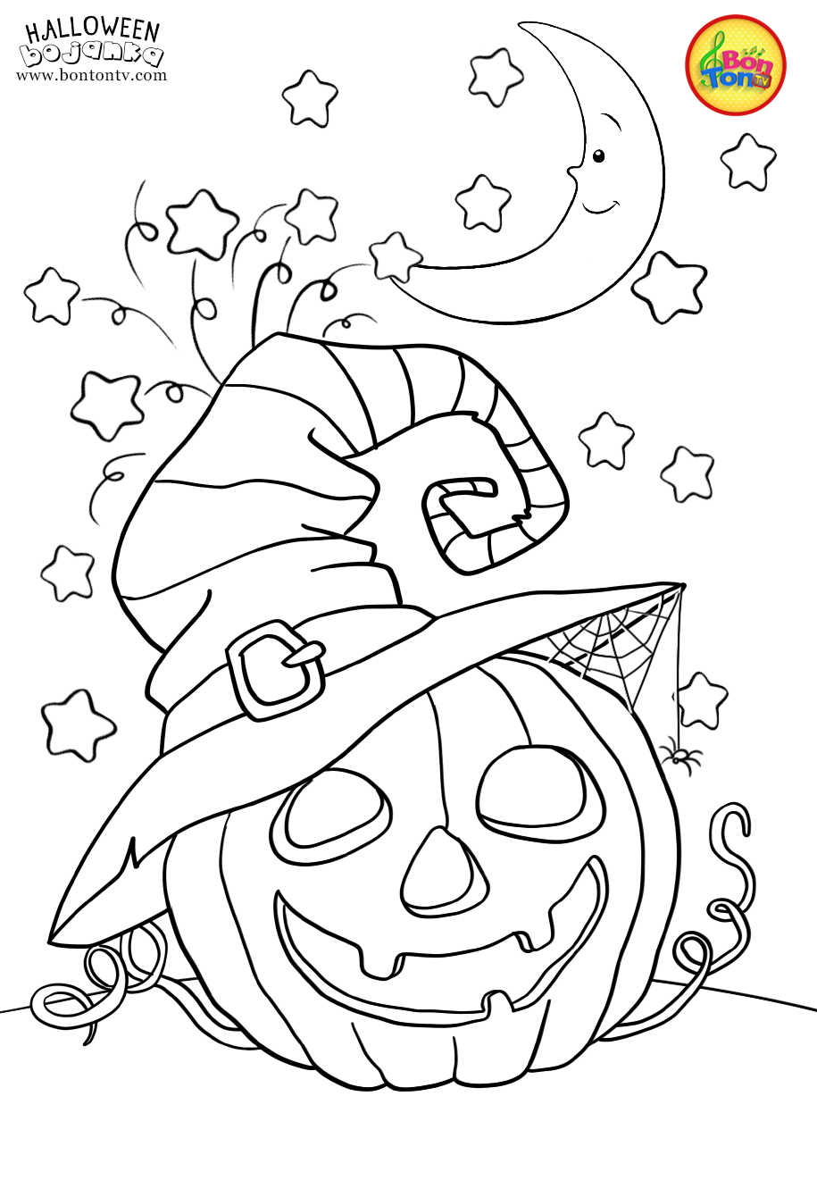 Halloween Coloring Pages For Kids - Free Preschool