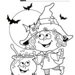 Halloween Coloring Pages For Preschoolers   Free Large