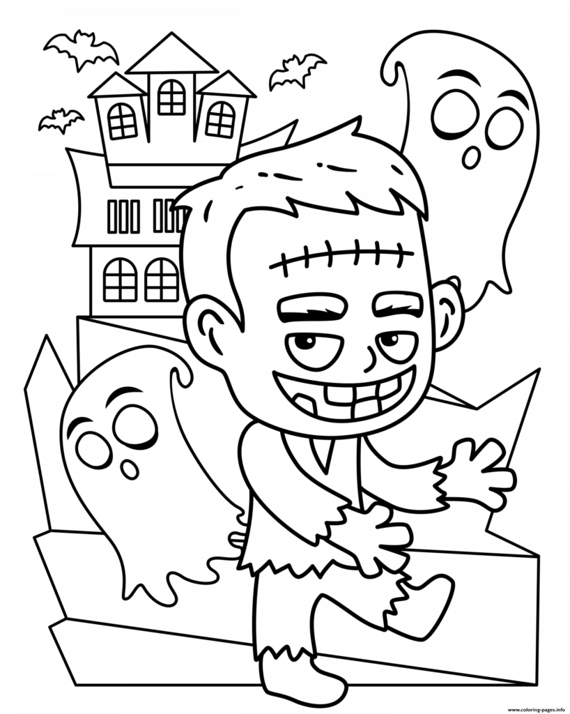 Halloween Coloring Sheets Printable Free Pages For Kids To