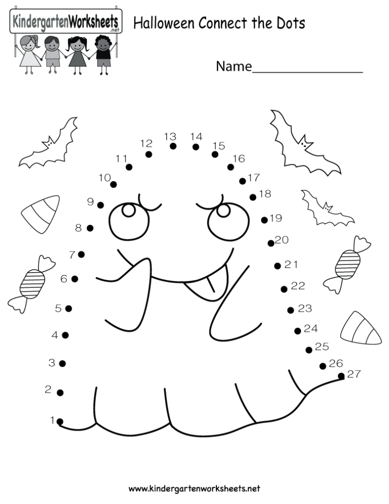 Halloween Connect The Dots Worksheet Free Kindergarten Halloween Connect The Dots Worksheet Free Kindergarten