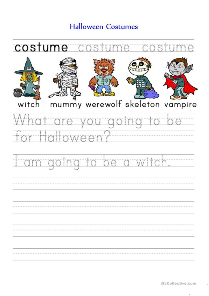 Halloween Costumes   English Esl Worksheets For Distance